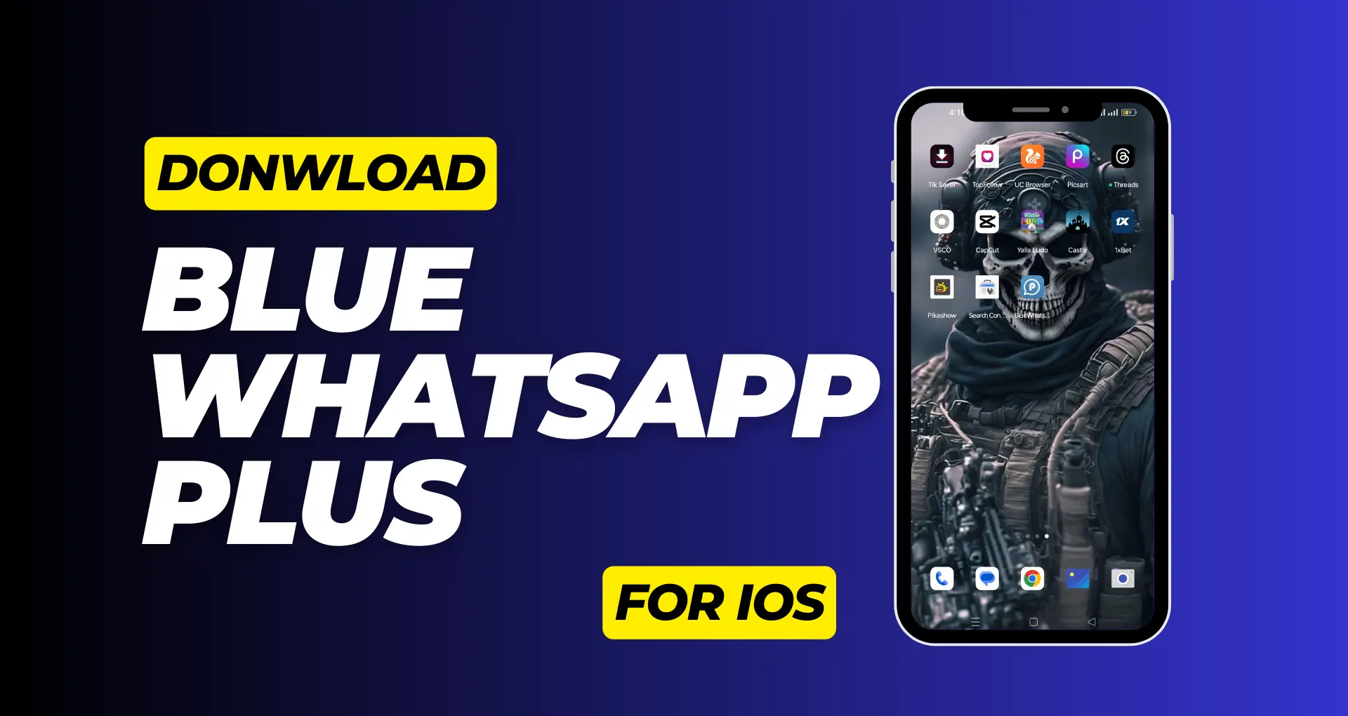 Blue Whatsapp Plus for ios